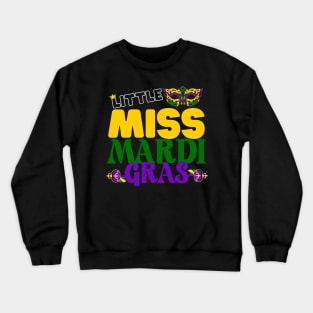 Little Miss Mardi Gras Crewneck Sweatshirt